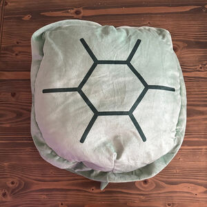 Green Turtle Shell Plush Pillow Costume Cosplay Prop 23” Gamercore